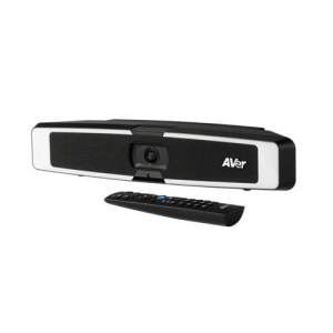 AVer VB130 – интелигентна 4K видео бар камера с осветление и beamforming микрофони за професионални онлайн срещи.