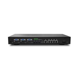 Медийна станция AREC LS-200 с HDMI, VGA и RJ45 входове за заснемане на два видео източника, идеална за конферентни зали и професионални AV решения